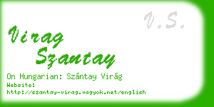 virag szantay business card